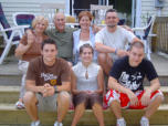 Bertrand avec une partie de sa famille, juillet 2006